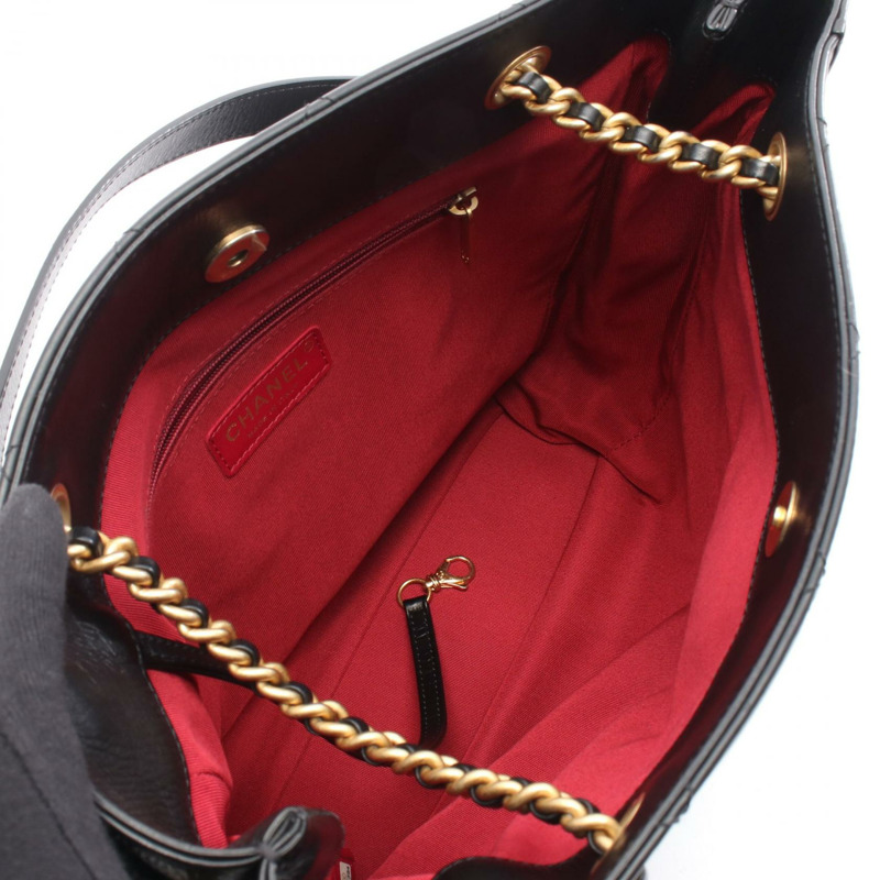 香奈兒 (CHANEL) 絎縫鏈條肩背包 AS2295 黑色皮革 GHW 二手 女士 CC-2