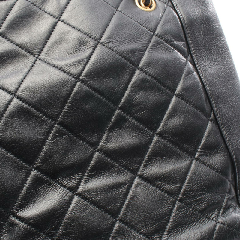 香奈兒 (CHANEL) 絎縫鏈條肩背包 AS2295 黑色皮革 GHW 二手 女士 CC-5