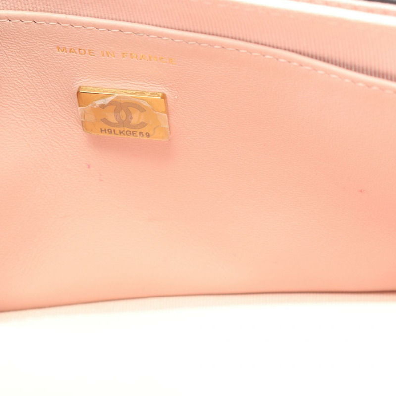 香奈兒 (CHANEL) 絎縫鏈條肩背斜背包錢包 AP3657 皮革 黑色 GHW-6