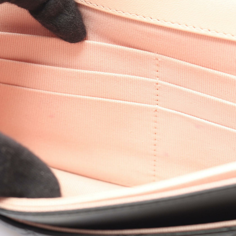 香奈兒 (CHANEL) 絎縫鏈條肩背斜背包錢包 AP3657 皮革 黑色 GHW-7