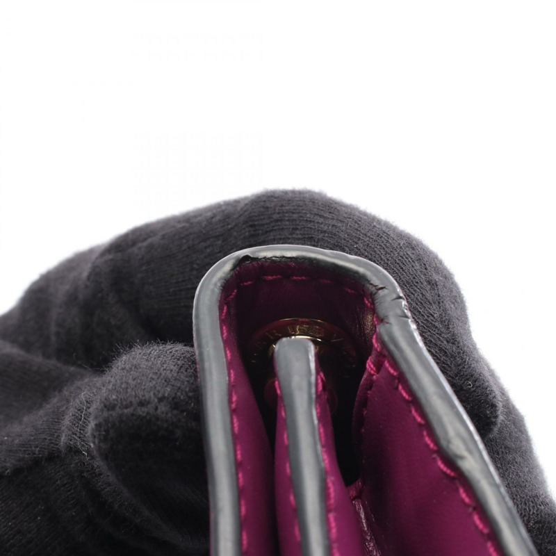 寶格麗 Serpenti Forever 鏈條肩背斜背包，粉紅色紫色皮革，二手-10