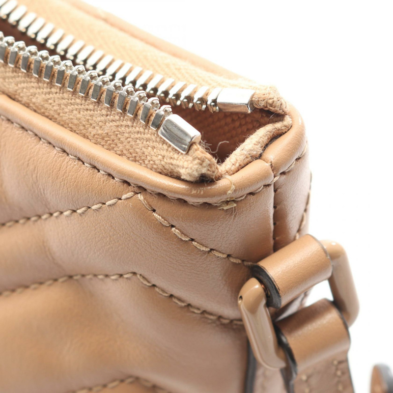 GUCCI GG Marmont 手提包 739166 皮革 米色 二手 女士-7