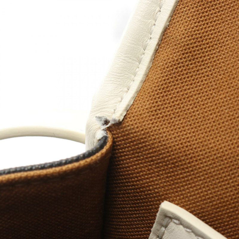 CELINE Folco 中型 Triomphe 單肩包 191502BZJ 帆布皮革 黑色 二手-5