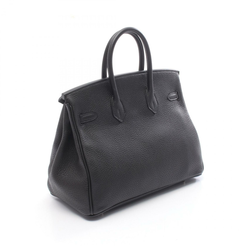 愛馬仕 Birkin 25 手提包，Togo 皮革，黑色，SHW，二手女款-1
