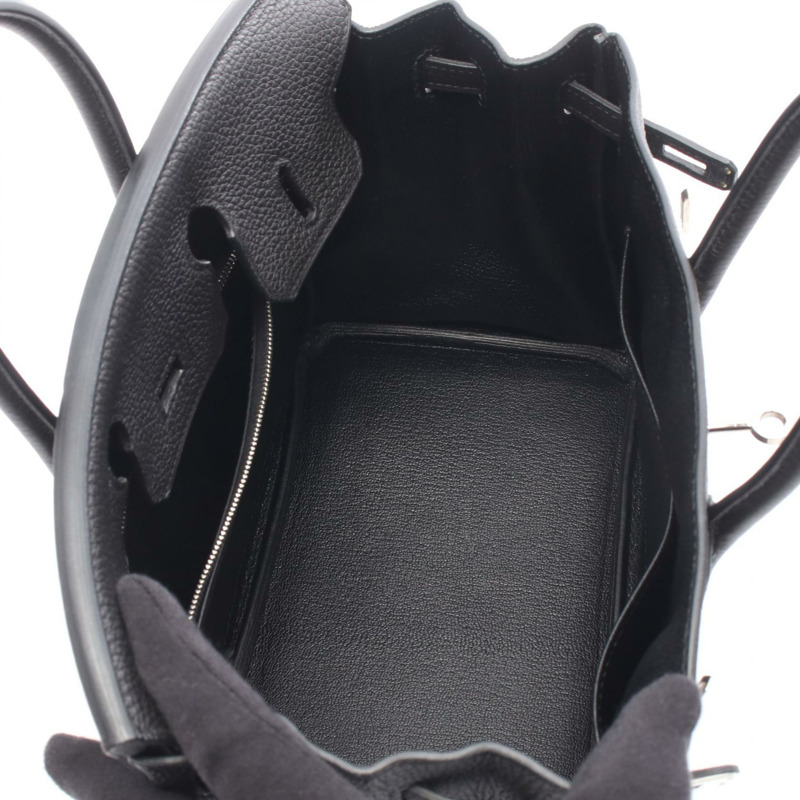 愛馬仕 Birkin 25 手提包，Togo 皮革，黑色，SHW，二手女款-2