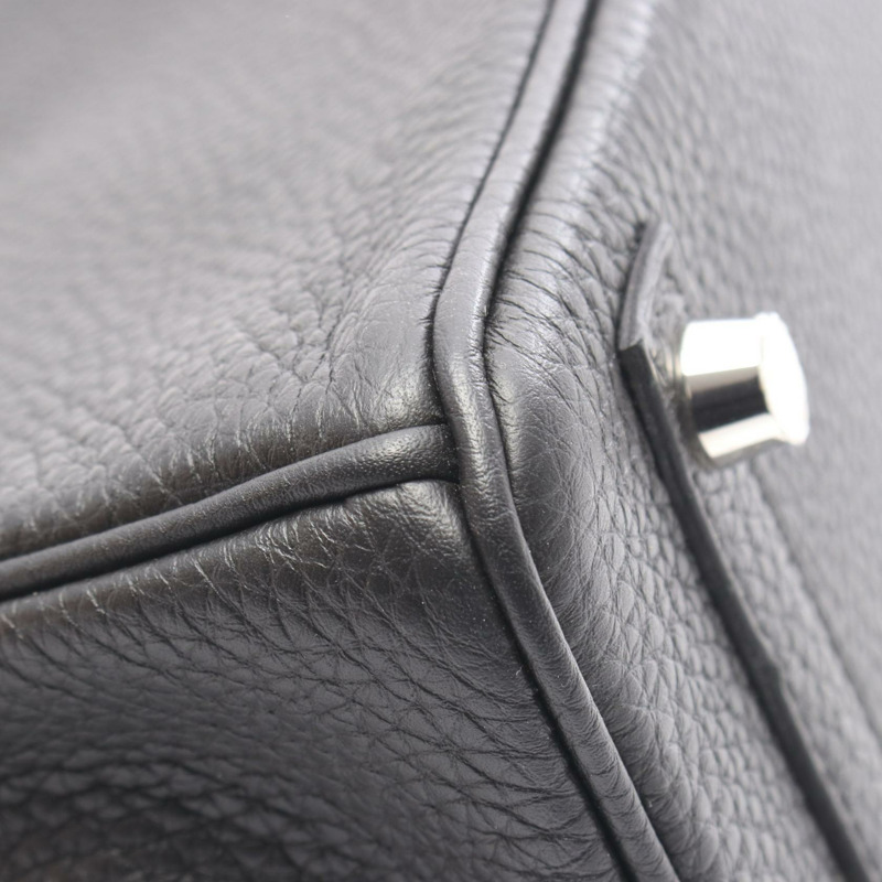 愛馬仕 Birkin 25 手提包，Togo 皮革，黑色，SHW，二手女款-6