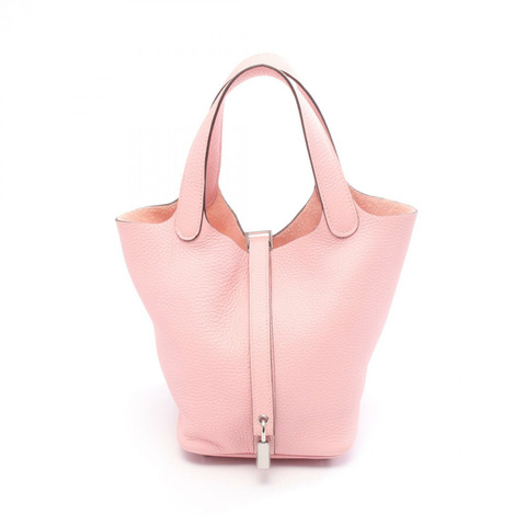 HERMES Picotin Lock PM 托特包 水桶包 B Taurillon Clemence 玫瑰櫻花 SHW