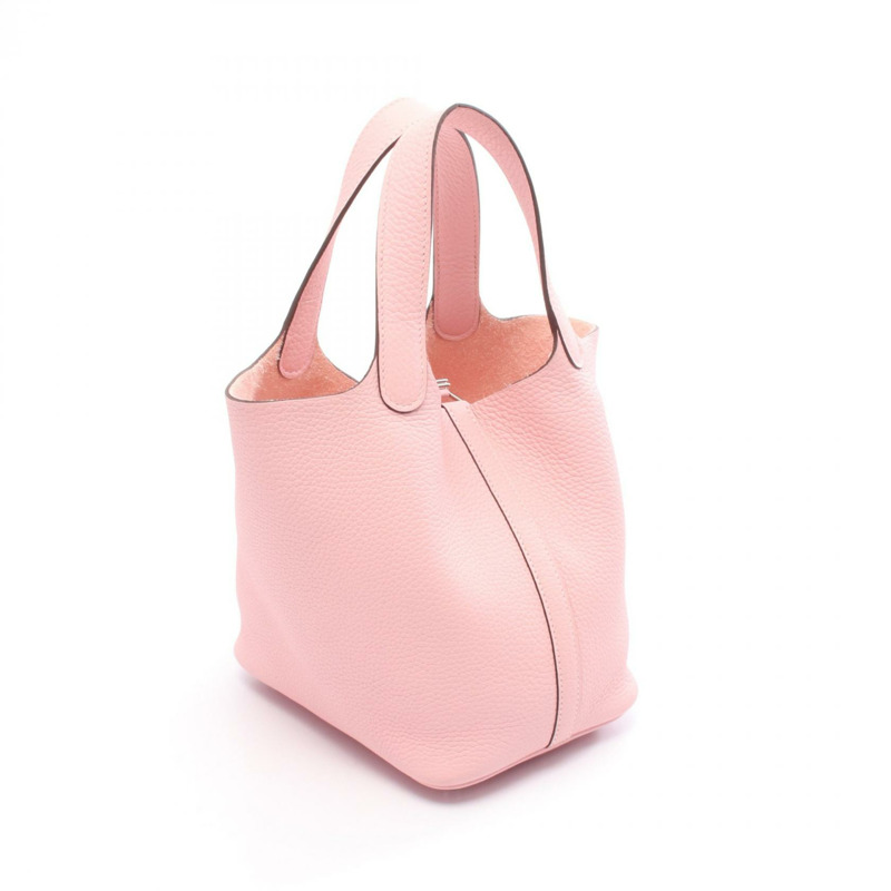 HERMES Picotin Lock PM 托特包 水桶包 B Taurillon Clemence 玫瑰櫻花 SHW-1