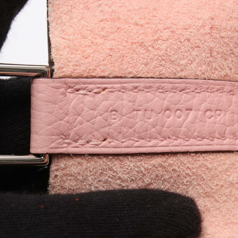 HERMES Picotin Lock PM 托特包 水桶包 B Taurillon Clemence 玫瑰櫻花 SHW-4