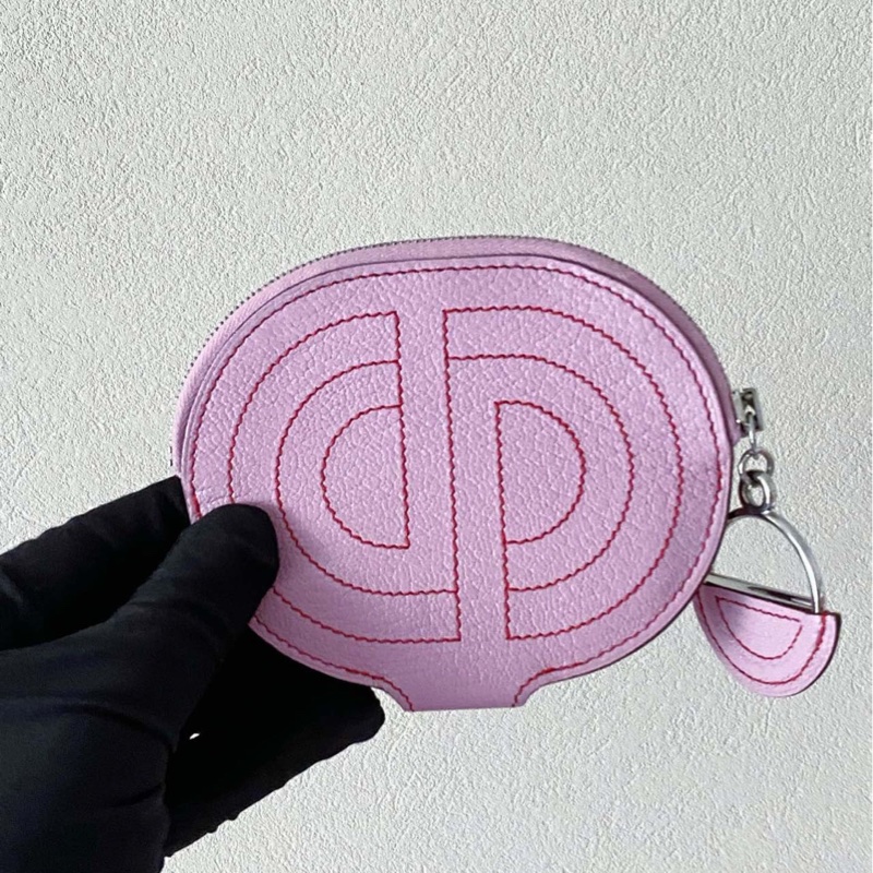 Hermes • in the loop 豬鼻子零錢包 山羊皮錦葵紫-4