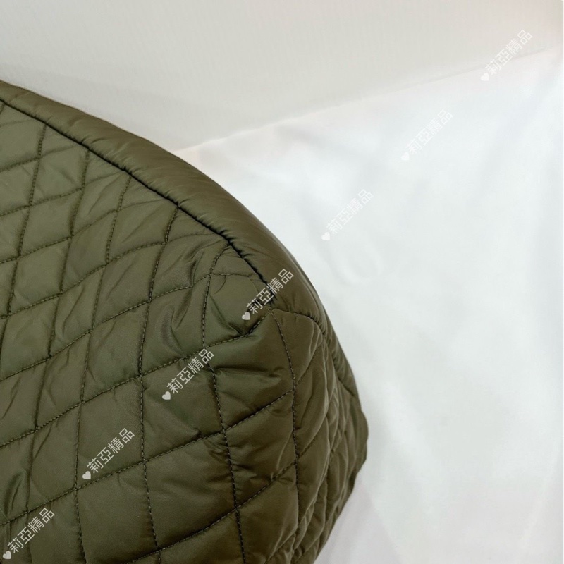 莉亞精品♡Chanel A48611 手提空氣包 綠 二手-6