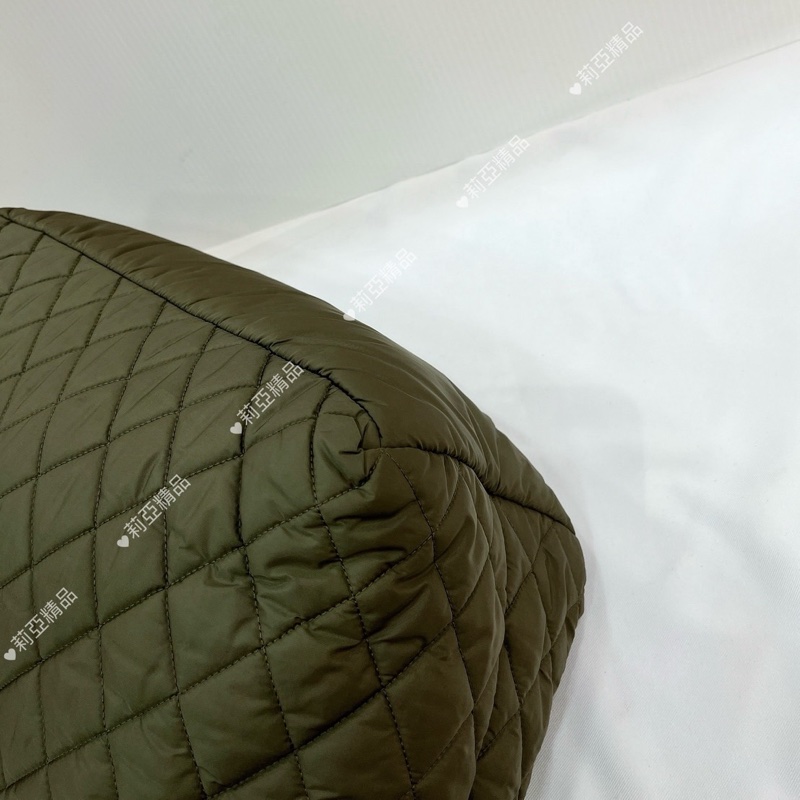 莉亞精品♡Chanel A48611 手提空氣包 綠 二手-8