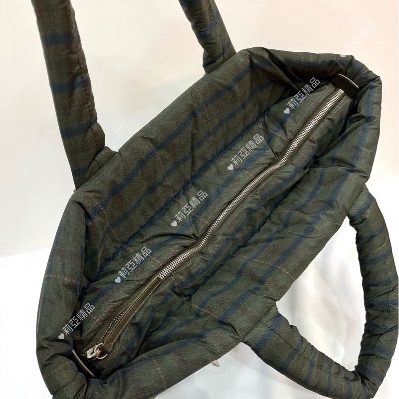 莉亞精品♡Chanel A48611 手提空氣包 綠 二手-11