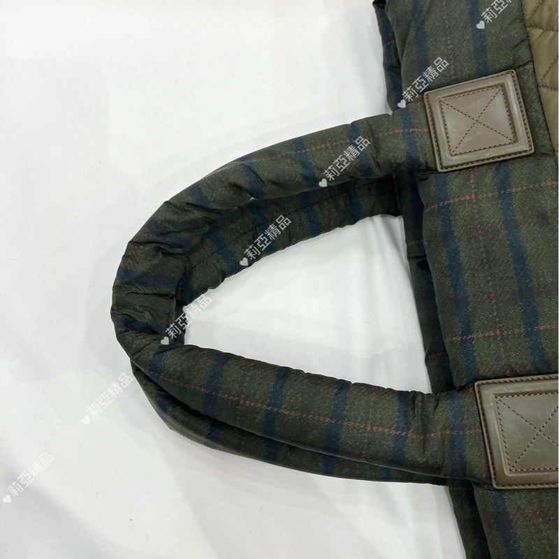 莉亞精品♡Chanel A48611 手提空氣包 綠 二手-16