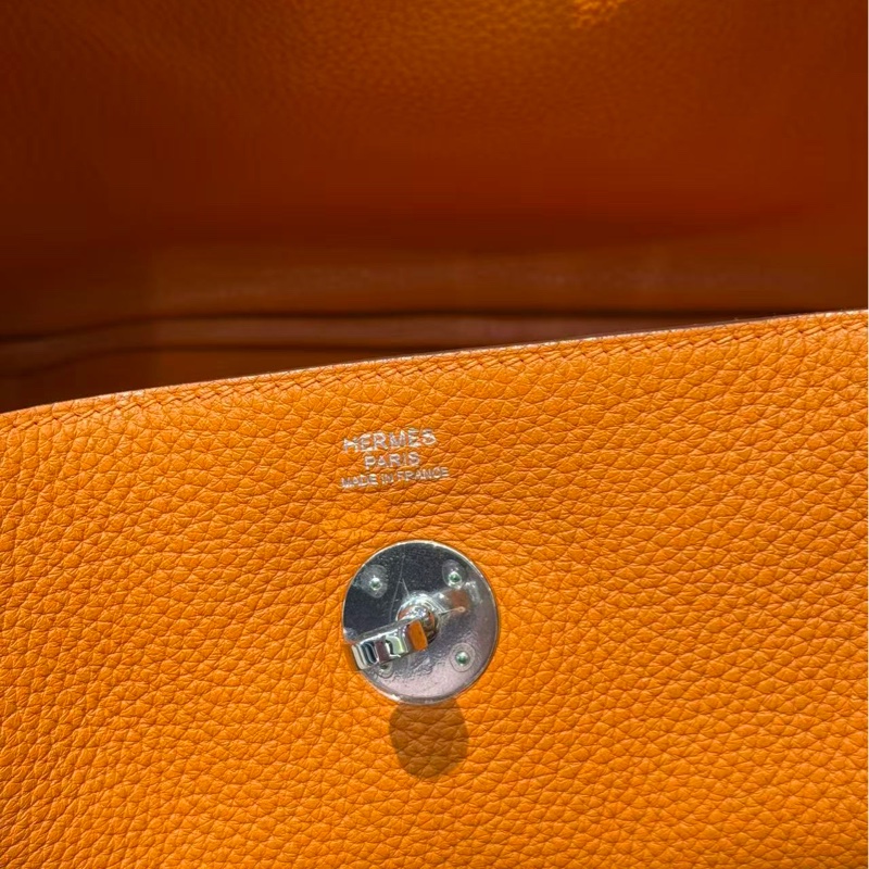 🌈Hermes🧡Lindy 30🧡橙色銀扣🧡99新🌟TC皮🌟愛馬仕🌟-1