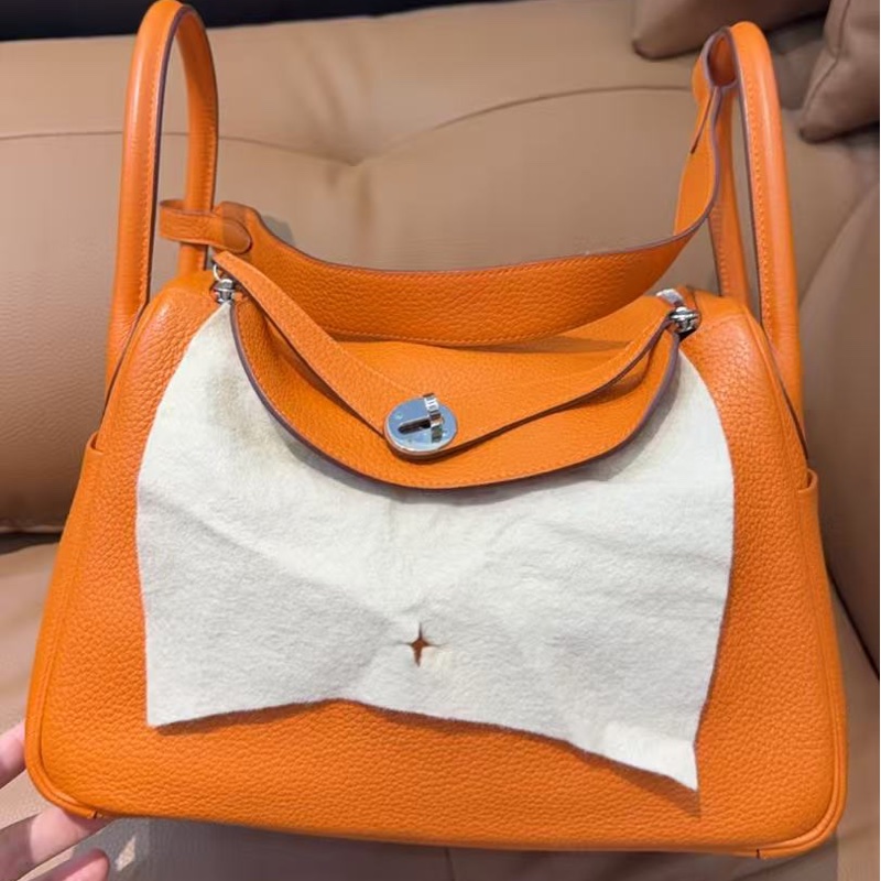 🌈Hermes🧡Lindy 30🧡橙色銀扣🧡99新🌟TC皮🌟愛馬仕🌟-2