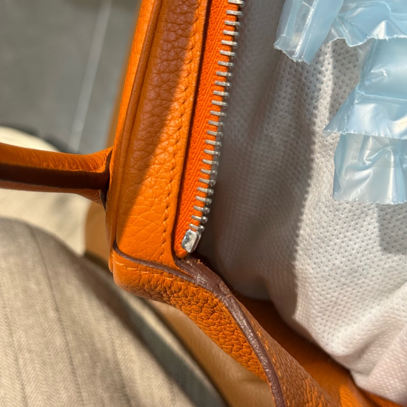 🌈Hermes🧡Lindy 30🧡橙色銀扣🧡99新🌟TC皮🌟愛馬仕🌟-5