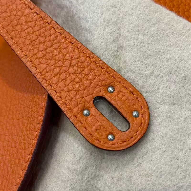 🌈Hermes🧡Lindy 30🧡橙色銀扣🧡99新🌟TC皮🌟愛馬仕🌟-9
