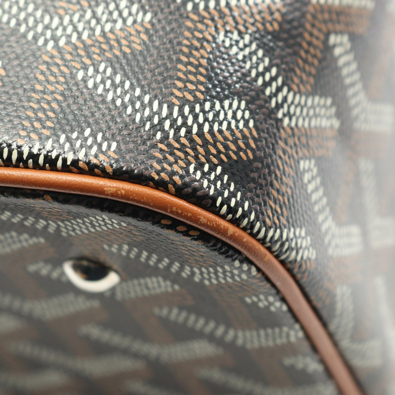 GOYARD Muse Vanity 斜背單肩包 PVC塗層帆布皮革 二手-6