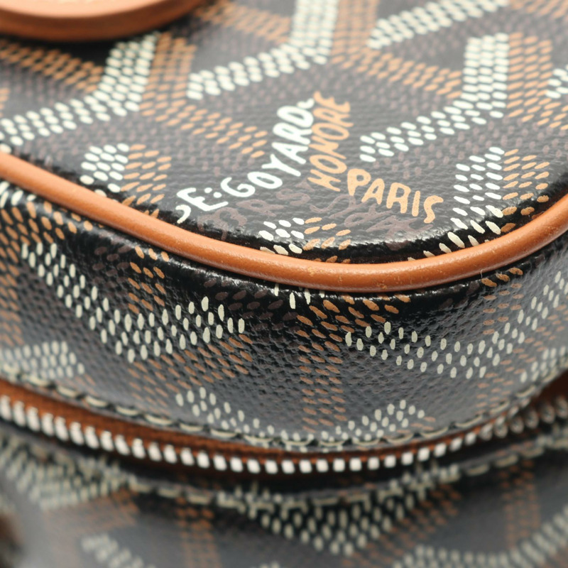 GOYARD Muse Vanity 斜背單肩包 PVC塗層帆布皮革 二手-7