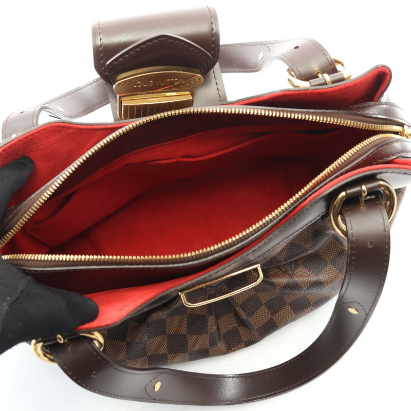 路易威登 Sistina PM 單肩手提包 N41542 Damier 皮革 Ebene 二手女士-2