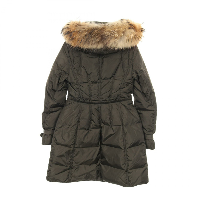 MONCLER PHALANGERE 羽絨外套 尼龍 卡其色 二手 女款-1
