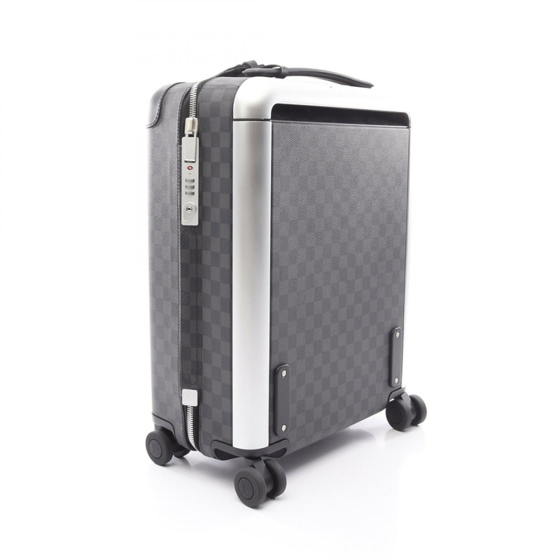 路易威登 Horizon 50 手提箱 N23210 Damier Graphite 黑色 二手 男士 LV-1