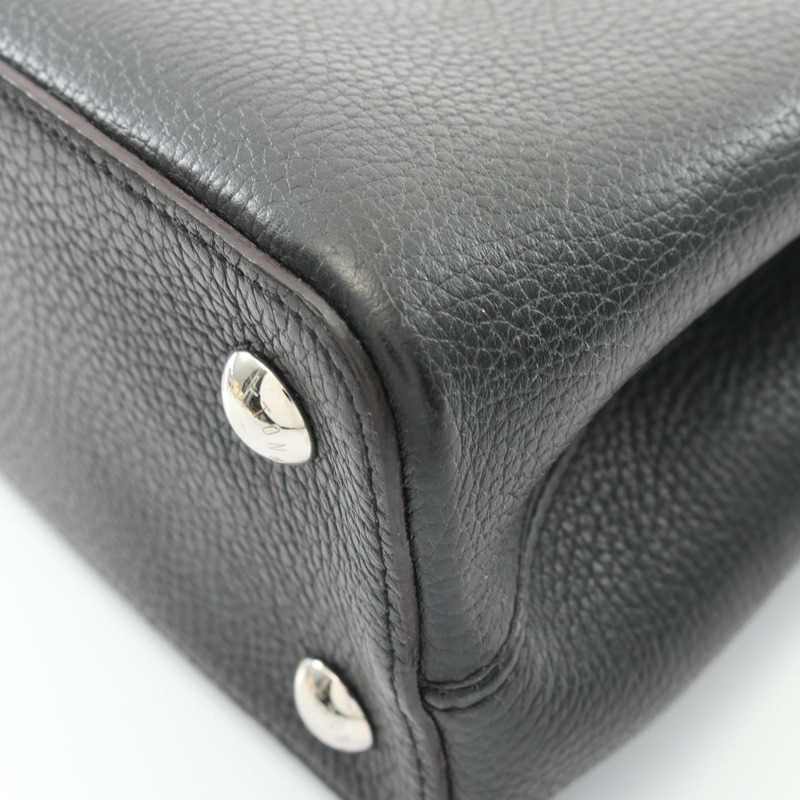 路易威登 CapucineMM 黑色手提包 N92800 異國皮革 黑色 二手女士-5