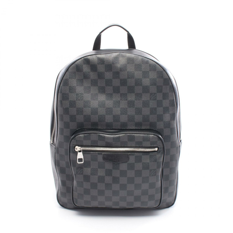 路易威登 Josh 雙肩包 N41473 Damier 石墨色帆布皮革 二手-0