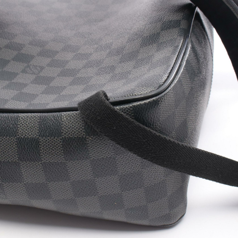 路易威登 Josh 雙肩包 N41473 Damier 石墨色帆布皮革 二手-8
