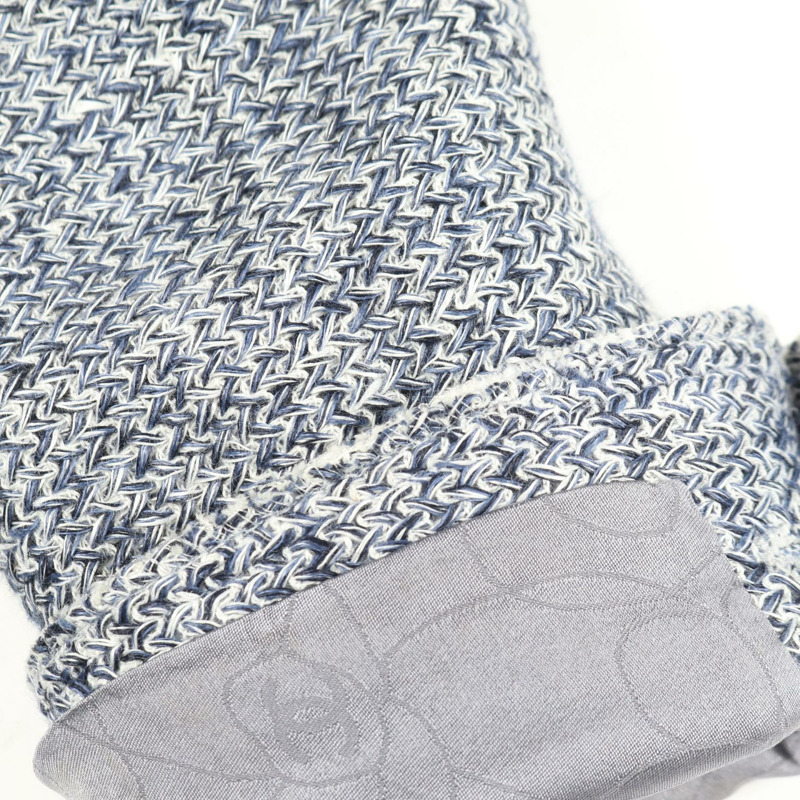 香奈兒斜紋軟呢外套 P21006V12405 布料：棉 海軍藍 白色 二手 女款 #42 CC-6