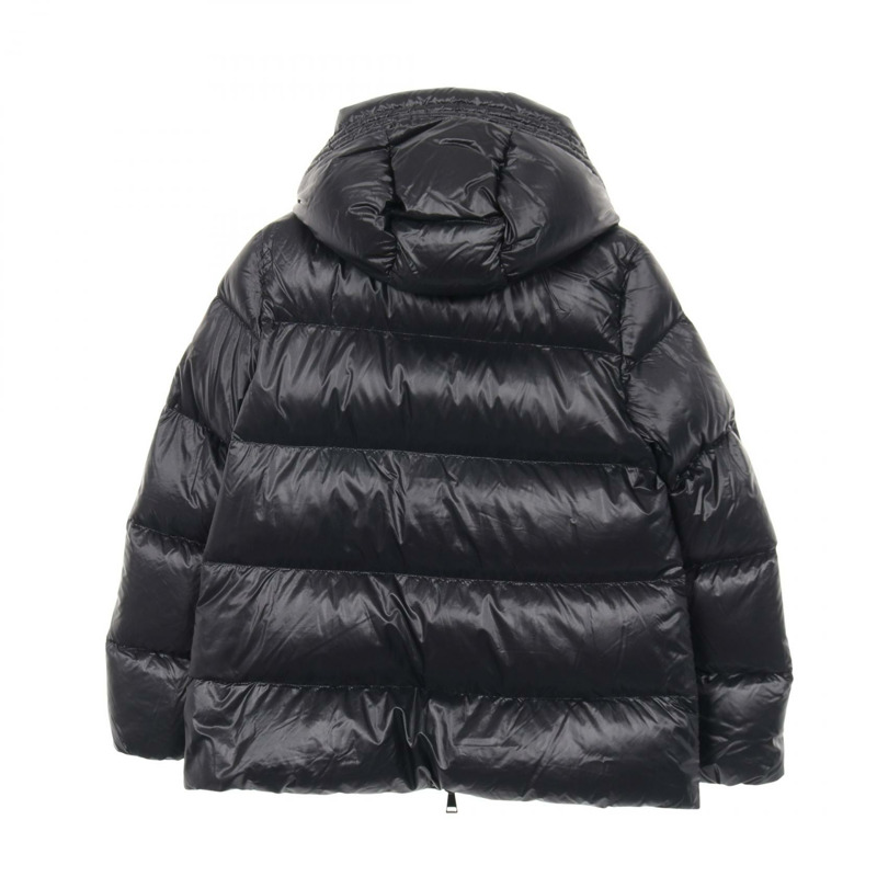 MONCLER SERITTE 帶帽羽絨服 尼龍 黑色 #1 二手 女款-1