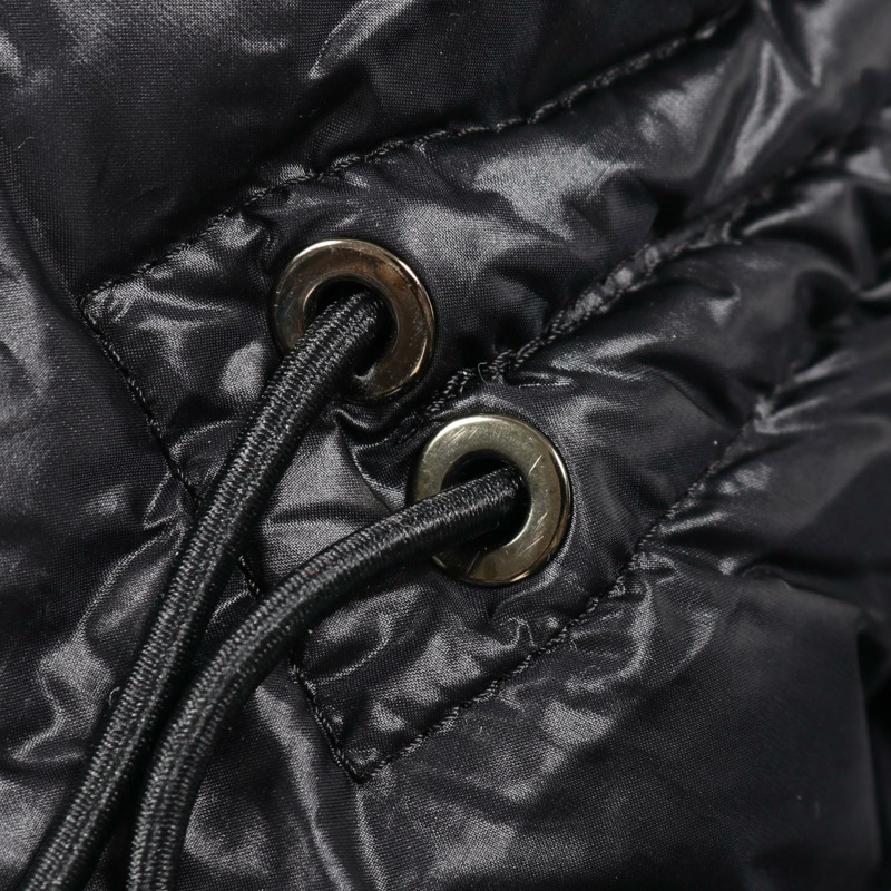 MONCLER SERITTE 帶帽羽絨服 尼龍 黑色 #1 二手 女款-6