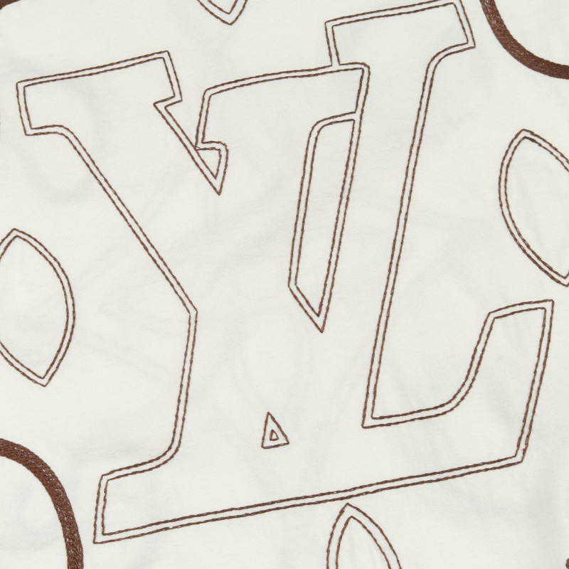 路易威登刺繡Monogram短袖T卹 #XS RM242M NPG HRY64W LV-6