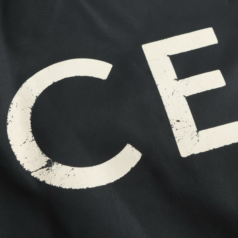 CELINE Teddy 夾克 Blouson 2W365495M 尼龍 黑色 米色 二手 男士 48 碼-8