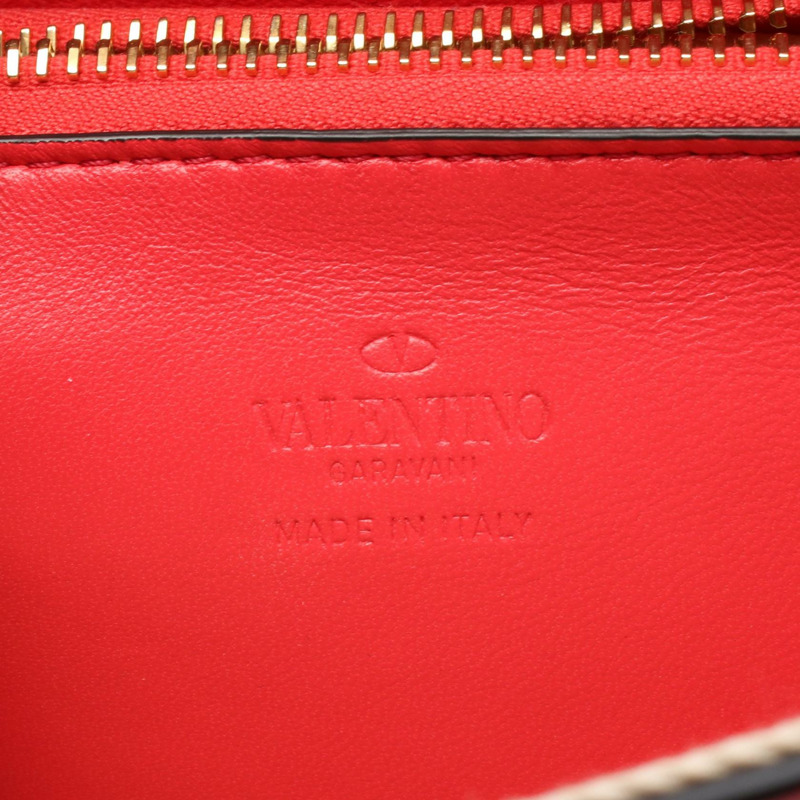 Valentino Garavani Walk Vlogo 肩挎包，紅色皮革，二手女款-3