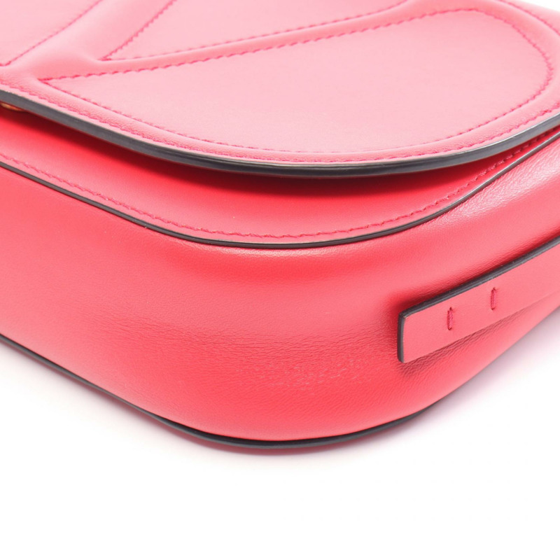 Valentino Garavani Walk Vlogo 肩挎包，紅色皮革，二手女款-4