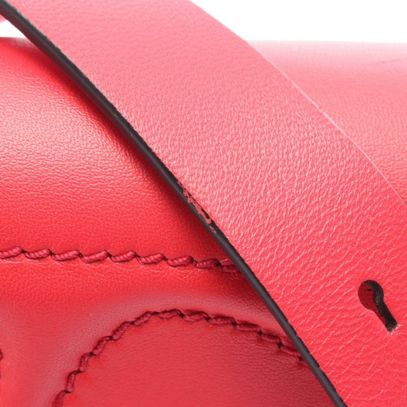 Valentino Garavani Walk Vlogo 肩挎包，紅色皮革，二手女款-5