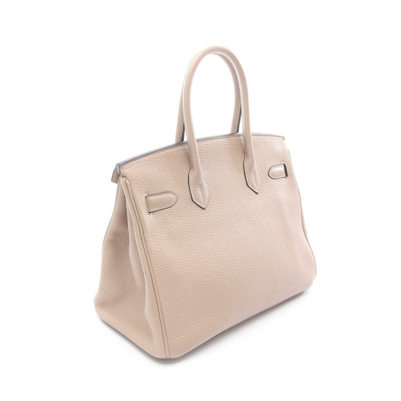 愛馬仕 Birkin 30 手提包，N Taurillon Clemenc 皮革，Gris tourterelle 灰色，二手，帶五金配件-1