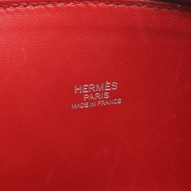 愛馬仕 Bolide 31 單肩手提包 P Taurillon Clemence 紅色 Garance 二手 SHW-3