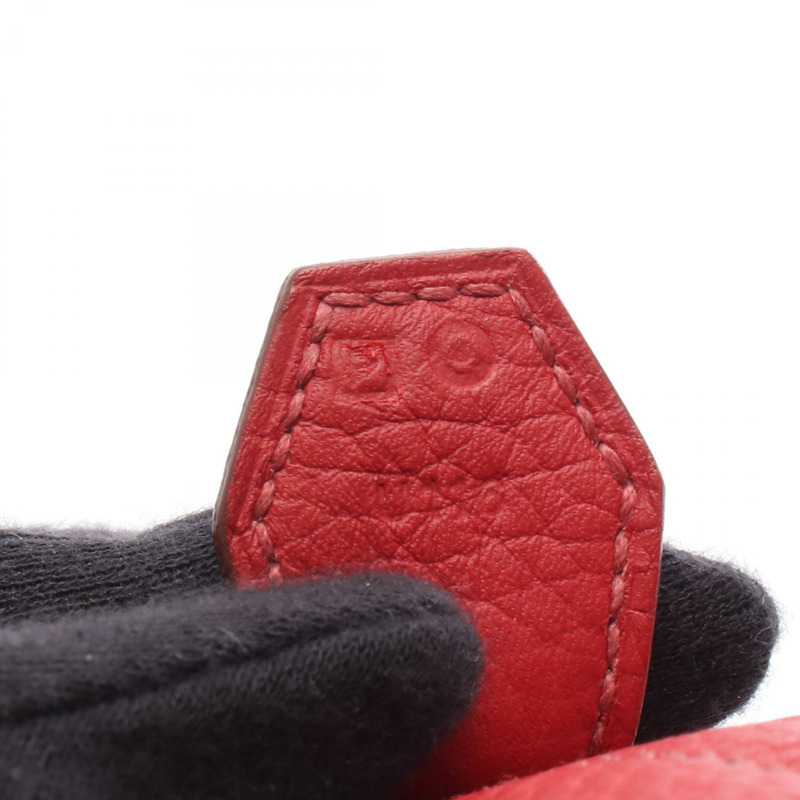 愛馬仕 Bolide 31 單肩手提包 P Taurillon Clemence 紅色 Garance 二手 SHW-4