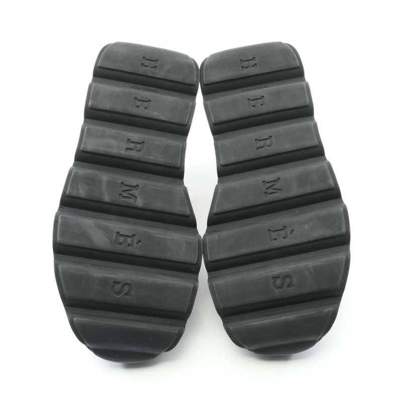 愛馬仕 Impulse 運動鞋 #39 黑色皮革布料 二手女款-3