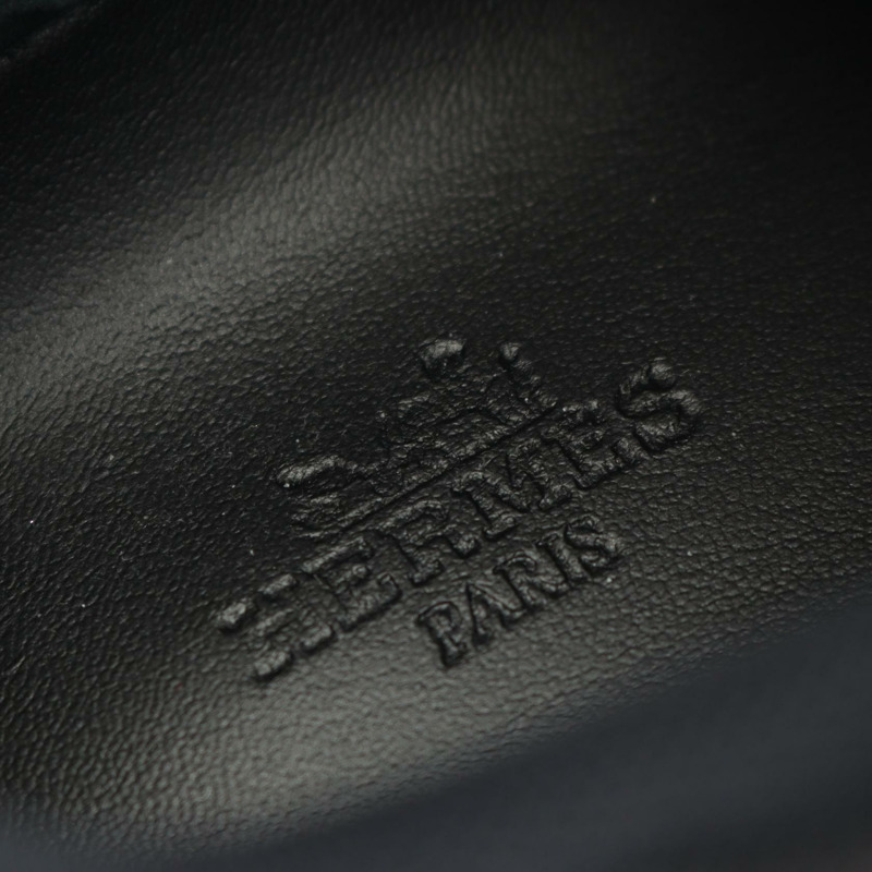 愛馬仕 Impulse 運動鞋 #39 黑色皮革布料 二手女款-4