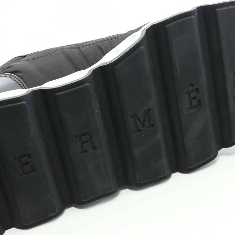 愛馬仕 Impulse 運動鞋 #39 黑色皮革布料 二手女款-7