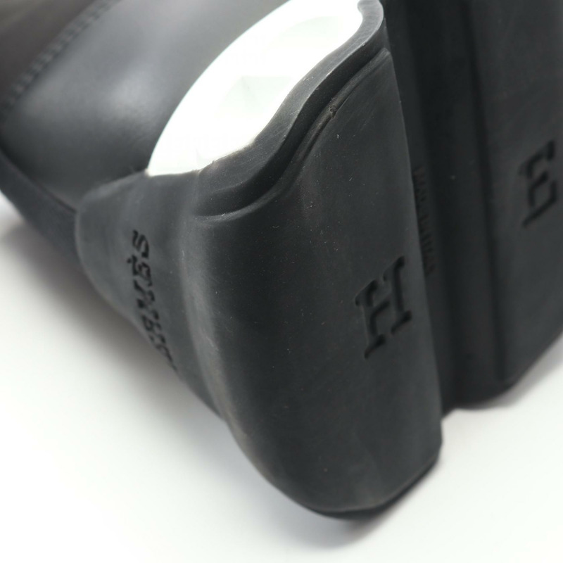 愛馬仕 Impulse 運動鞋 #39 黑色皮革布料 二手女款-8