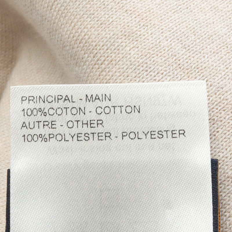 路易威登 Monogram 壓花針織衫上衣 RM251M 棉質 米色 二手 男款 M 碼-4