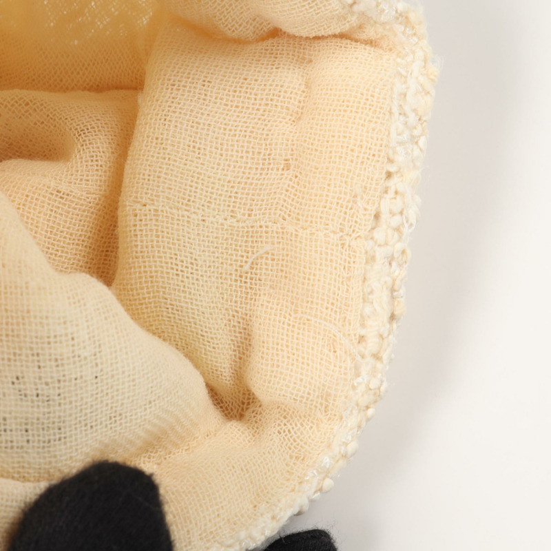 香奈兒 COCO 標誌紐扣斜紋軟呢外套 P12788W02490 羊毛 棉/人造絲 白色 二手 女款-5