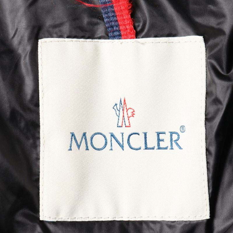 MONCLER HERMINE 長款羽絨外套 尼龍 黑色 二手 女款 0碼-2