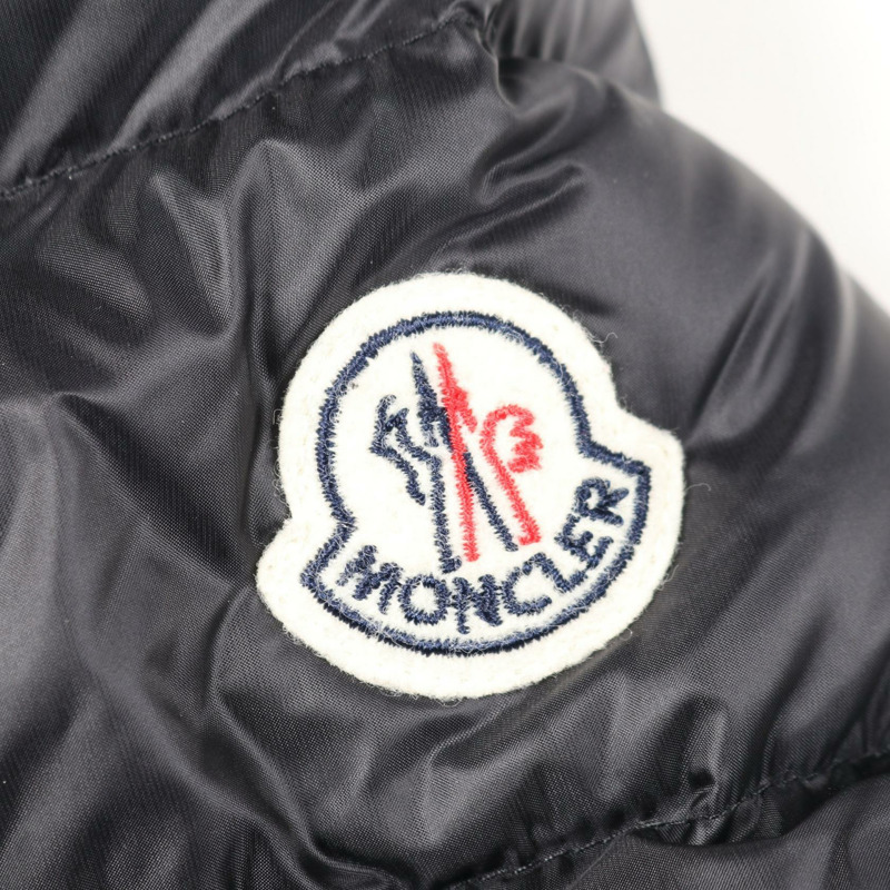 MONCLER HERMINE 長款羽絨外套 尼龍 黑色 二手 女款 0碼-4