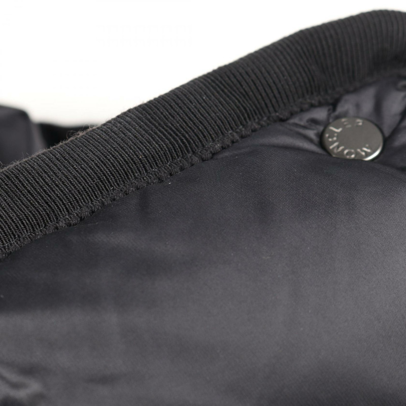 MONCLER HERMINE 長款羽絨外套 尼龍 黑色 二手 女款 0碼-7